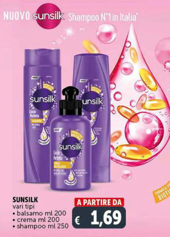 SUNSILK vari tipi