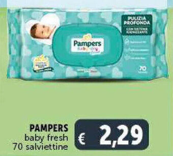 Deco Supermercati Pampers baby fresh 70 salviettine offerta