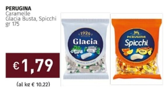 Prezzemolo e Vitale PERUGINA Caramelle gr 175 offerta