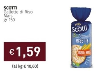 SCOTTI Gallette di Riso Mais gr 150