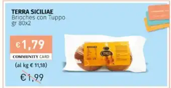 TERRA SICILIAE Brioches con Tuppo gr 80x2