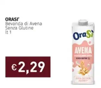 Prezzemolo e Vitale ORASI' Bevanda di Avena Senza Glutine 1 lt offerta