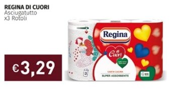 Prezzemolo e Vitale REGINA DI CUORI Asciugatutto x3 Rotoli offerta