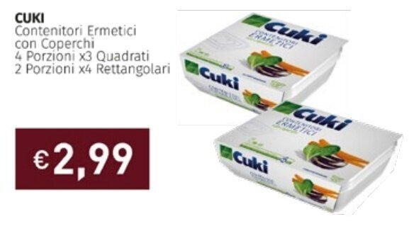 Prezzemolo e Vitale CUKI Contenitori Ermetici offerta