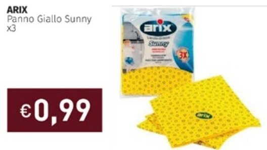 Prezzemolo e Vitale ARIX Panno Giallo Sunny x3 offerta