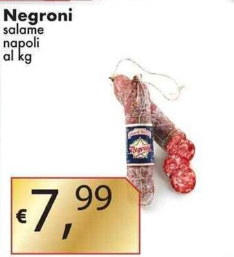 Negroni salame napoli al kg