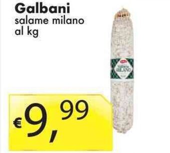Sugros Galbani salame milano al kg offerta