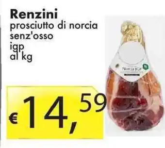 Sugros Renzini prosciutto di norcia senz'osso offerta