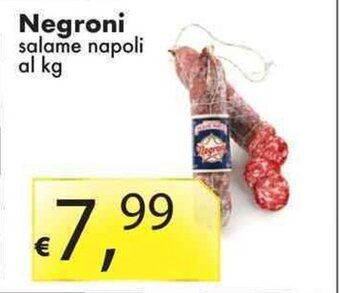 Negroni salame napoli al kg