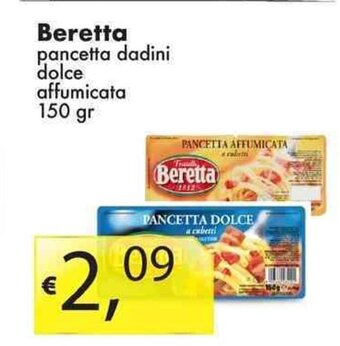 Beretta pancetta dadini dolce affumicata 150 gr
