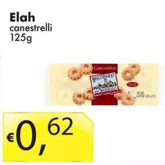 Sugros Elah canestrelli 125g offerta