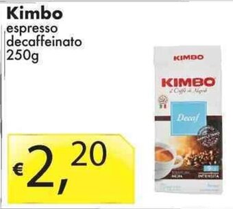 Sugros Kimbo espresso decaffeinato 250g offerta