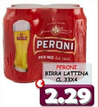 PERONI BIRRA LATTINA CL.33X4
