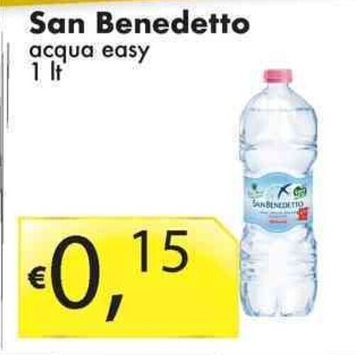 Sugros San Benedetto acqua easy 1 lt offerta