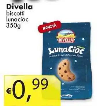 Sugros Divella biscotti lunacioc 350g offerta