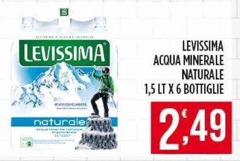 LEVISSIMA ACQUA MINERALE NATURALE 1,5 LT X 6 BOTTIGLIE
