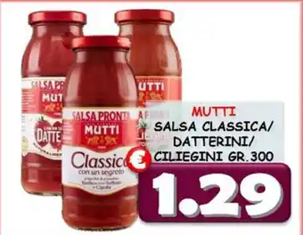 MUTTI SALSA CLASSICA/ DATTERINI/ CILIEGINI GR.300