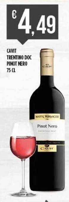 CAVIT TRENTINO DOC PINOT NERO 75 CL
