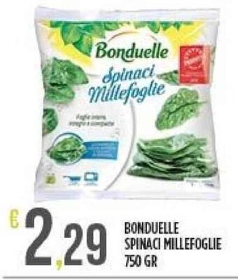 BONDUELLE SPINACI MILLEFOGLIE 750 GR