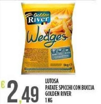LUTOSA PATATE SPICCHI CON BUCCIA GOLDEN RIVER 1 KG