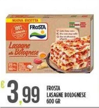 FROSTA LASAGNE BOLOGNESE 600 GR