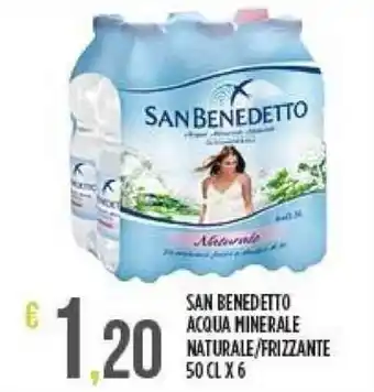 SAN BENEDETTO ACQUA MINERALE NATURALE/FRIZZANTE 50 CLX6