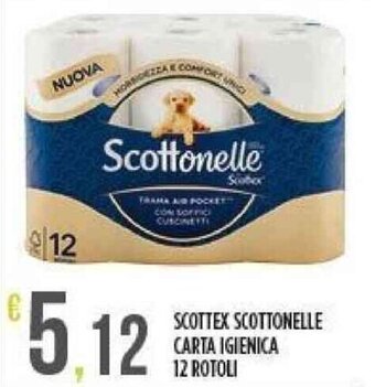 SCOTTEX SCOTTONELLE CARTA IGIENICA 12 ROTOLI