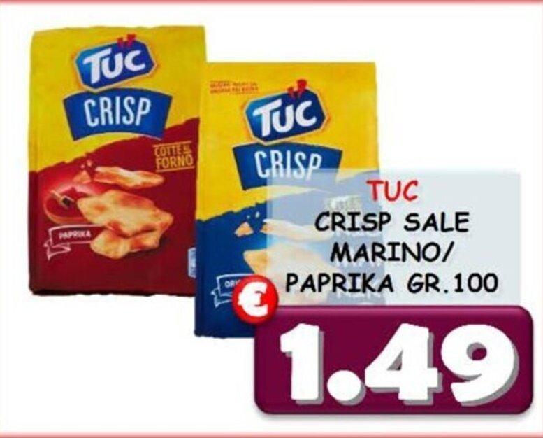 MercADone TUC CRISP SALE MARINO/ PAPRIKA GR.100 offerta