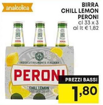 Pam BIRRA CHILL LEMON PERONI cl 33 x 3 offerta