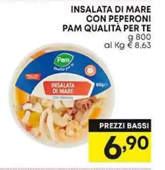 Pam INSALATA DI MARE CON PEPERONI PAM QUALITÀ PER TE 800 g offerta