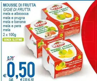 MD Discount Gioie Di Frutta - Mousse Di Polpa Di Mela 200 G(ml) offerta