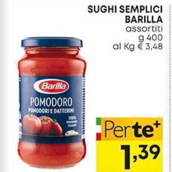 Pam SUGHI SEMPLICI BARILLA assortiti g 400 offerta