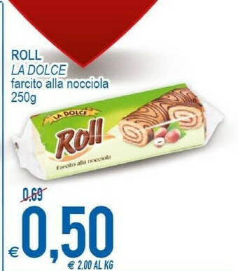 MD Discount La Dolce - Roll alla Nocciola 250 g(ml) offerta