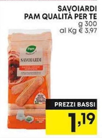 SAVOIARDI PAM QUALITÀ PER TE G 300