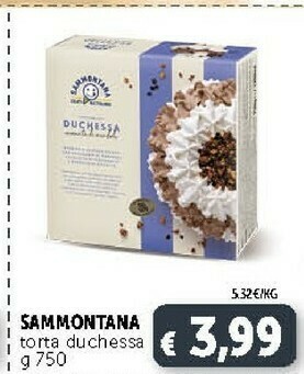 Deco Supermercati Sammontana Torta Gelato Duchessa 750 G(ml) offerta