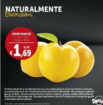 Deco Supermercati Susine Bianche offerta