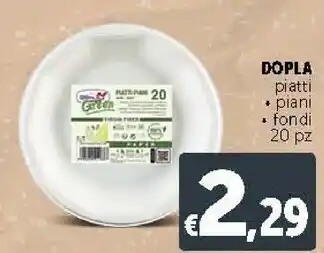 Deco Supermercati Dopla Piatti Pani/Fondi offerta