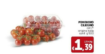 Deco Supermercati Pomodoro Ciliegino offerta
