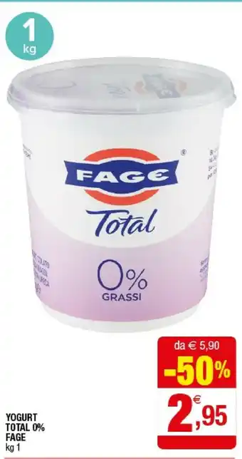 Iperal Fage Yogurt Total 0% offerta