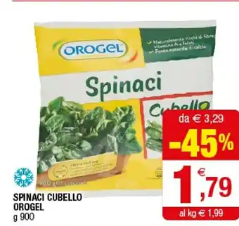 Iperal Orogel Spinaci Cubello offerta