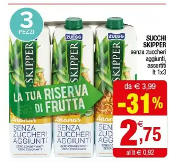 Iperal Zuegg Succhi Skipper offerta