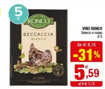 Cantine Ronco - Beccaccia Rosso 5000 G(ml)