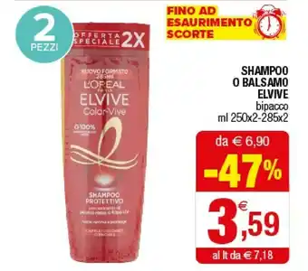 Iperal L'Oreal Paris Shampoo Elvive offerta