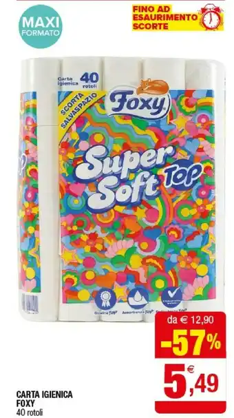 Iperal Foxy Carta Igienica offerta