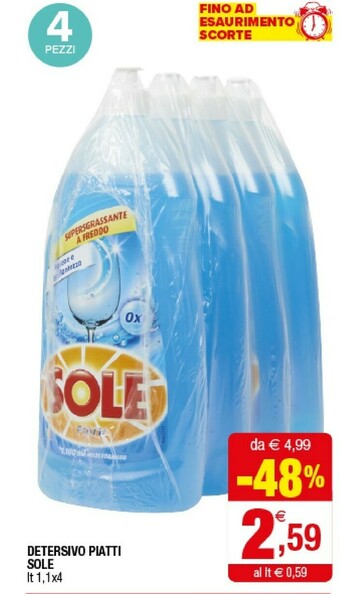 Iperal Sole Detersivo Piatti offerta