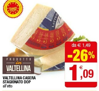 Iperal Valtellina Casera Stagionato DOP offerta