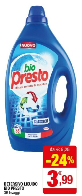 Iperal Bio Presto Detersivo Liquido offerta