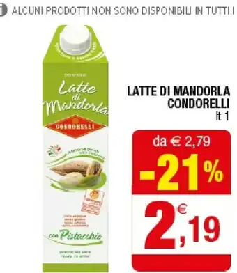 Iperal Condorelli Latte Di Mandorla offerta