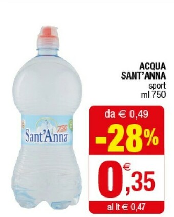 Iperal Sant'anna Acqua Minerale Naturale offerta