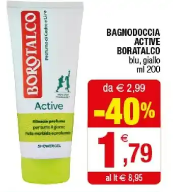 Iperal Borotalco Bagnodoccia Active offerta